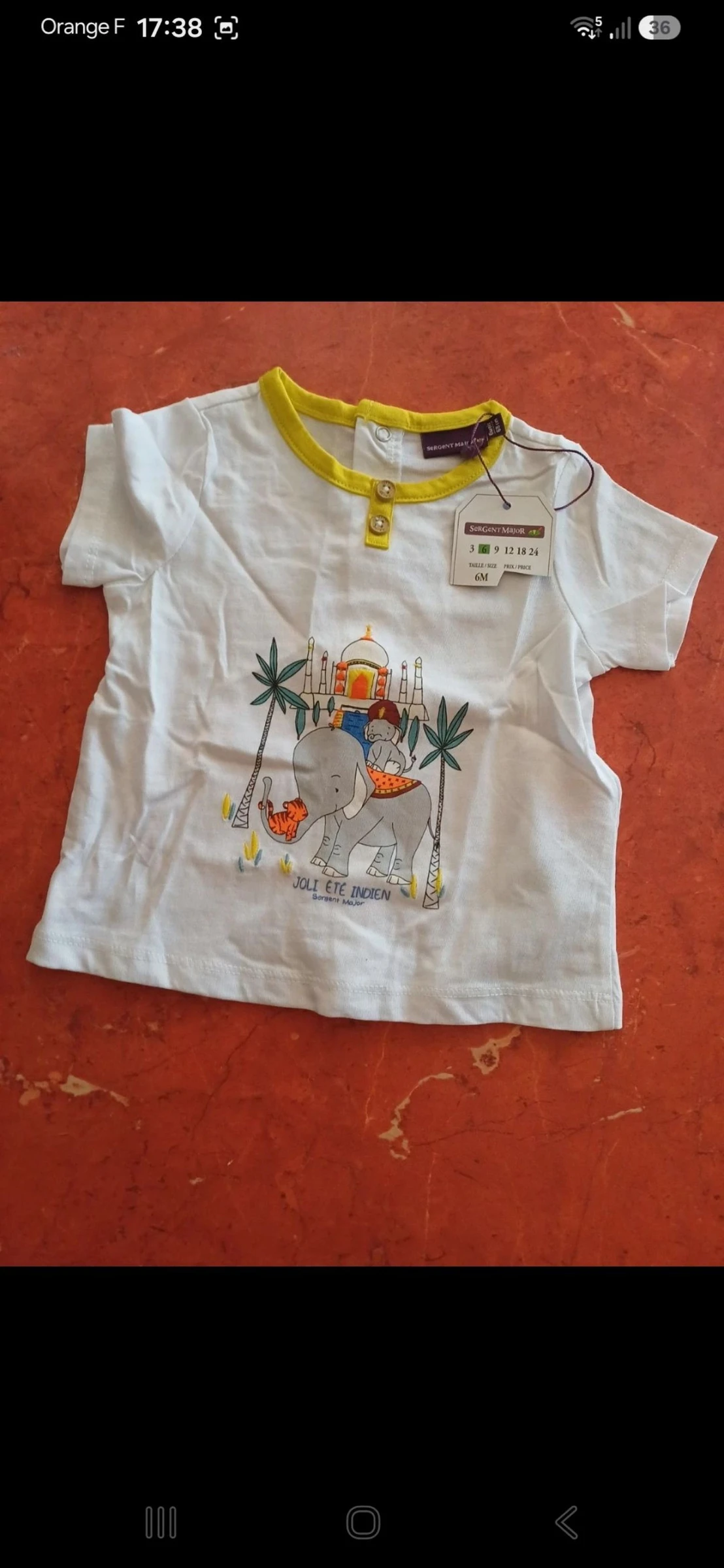 T.shirt bébé taille 6 mois